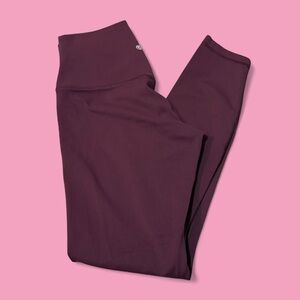 Crz Yoga Plum Colored Leggings